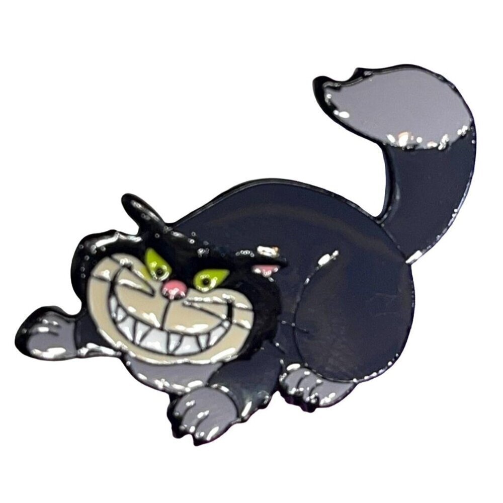 Cinderella Lucifer Lapel Pin Villain Cat Brooch Badge Pin Accessories Jewelry